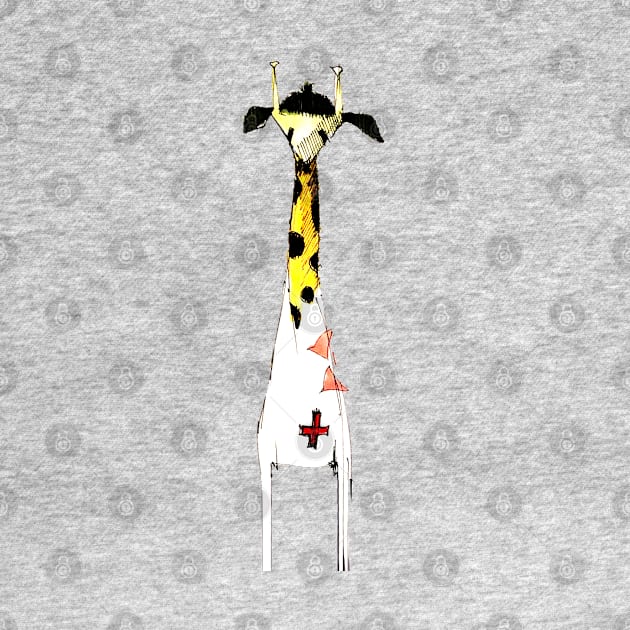 Giraffe red cross by Mzerart